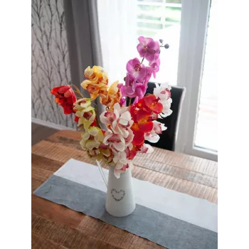 EUROPALMS mű Cymbidium ág, krém-rózsaszín, 90cm 82530311