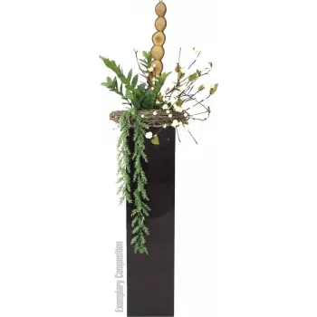 EUROPALMS Zamifolia mű ZZ-növény, 70 cm, fekete cserép 82600153