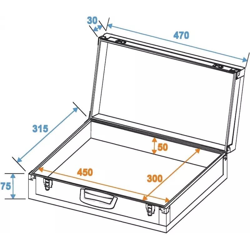 DIMAVERY Effector-Case Large pedálboard flight case 26380060