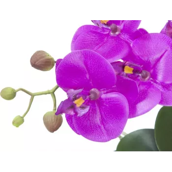 EUROPALMS mű orchidea kompozíció 4, fehér Phalaenopsis kerámia cserépben, 60 cm 82530349