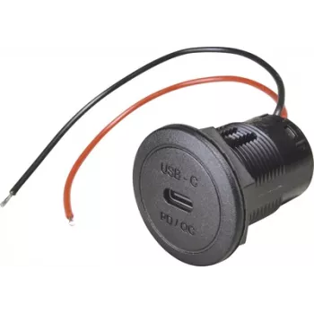 ProCar Power USB-C beépíthető aljzat PD/QC 50W 12/24V DC, LED nélkül 67351990