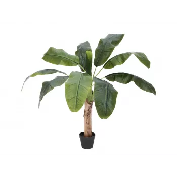 EUROPALMS mű banánnövény, 100 cm, zöld levelek, fekete cserép 82509503