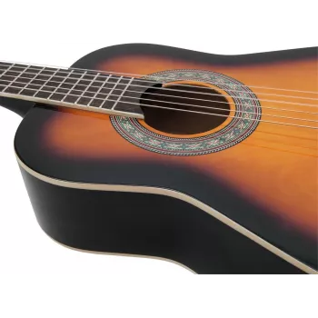 Dimavery AC-303 koncertgitár 1/2 Sunburst 535 mm menzúra 6 húros