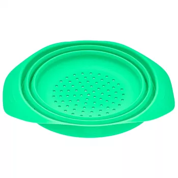 LURCH összecsukható szilikon szita 24 cm zöld 210285