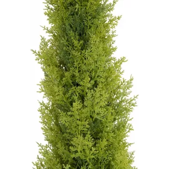 EUROPALMS Leyland-ciprus műnövény, 120 cm, zöld lombozat, fekete cserép 82606964