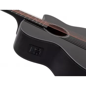 DIMAVERY AB-455 5-String Acoustic Bass Guitar, Black 26224015