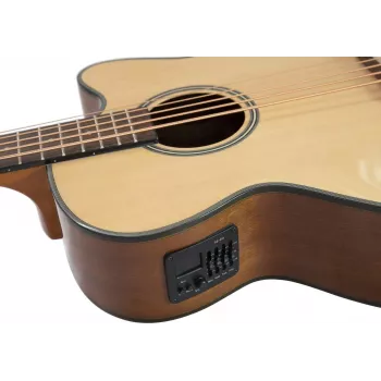 DIMAVERY AB-455 Acoustic Bass Guitar, 5-String, Natural 26224014
