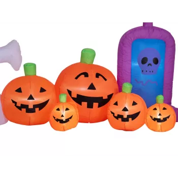 EUROPALMS Halloween felfújható szellem tökökkel, 244 cm (83316154)