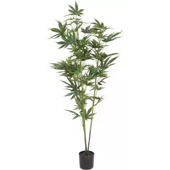 EUROPALMS műnövény kender, 120 cm, zöld, fekete cserép 82506693
