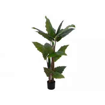 EUROPALMS Alocasia műnövény, 140 cm, zöld, fekete cserép 82508464