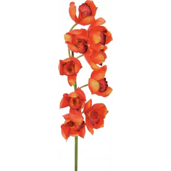 EUROPALMS Cymbidium ág, mű, piros, 90 cm (82530315)