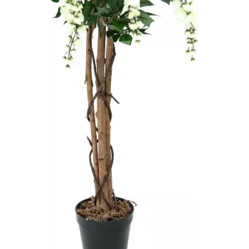 EUROPALMS aranyeső műnövény, fehér, 150 cm (82507105)
