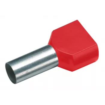 Cimco 187720 kettős érvéghüvely 1 mm² részben szigetelt piros 100 darab