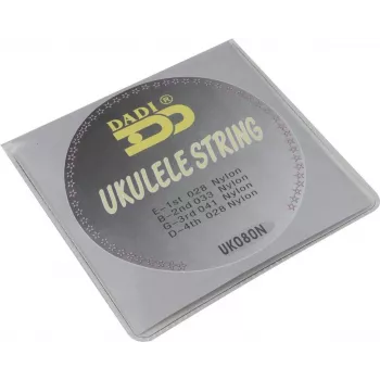 DIMAVERY ukulele húrkészlet, .028-.041, nylon, 4 húr, GCEA hangolás 26320084