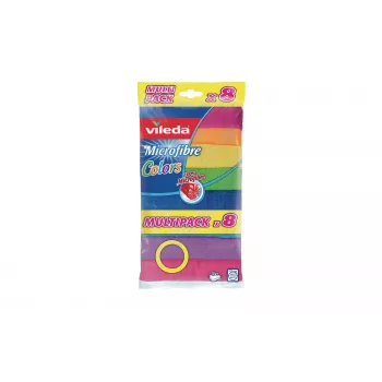 Vileda Colors Maxi Pack mikroszálas törlőkendők, 7 darab, 30 x 30 cm, különböző színek 6425