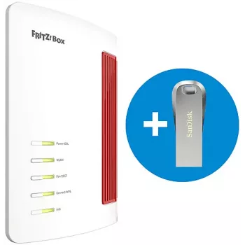 FRITZ!Box 7690 Wi-Fi 7 VDSL/ADSL router 64GB SanDisk USB-meghajtóval 20003169