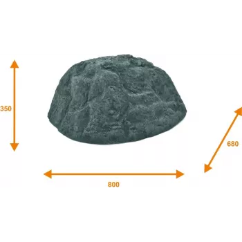 EUROPALMS dekoratív szikla Vulcano, üvegszál, többszínű 83313231