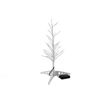 EUROPALMS design fa meleg fehér LED-ekkel 40 cm elemes működés (83330330)