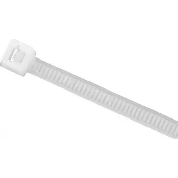 HellermannTyton standard kábelkötöző, belső fogazású, 200 mm x 4,6 mm, átlátszó, 1000 darab (138-80019)