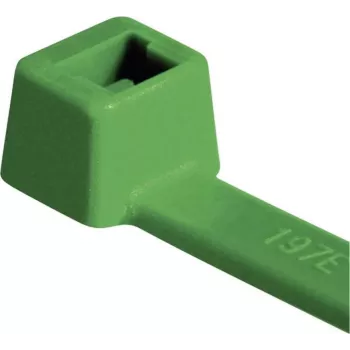 HellermannTyton T80R-N66-GN-C1 standard kábelkötöző, belső fogazású, 210 mm x 4,6 mm, zöld, 100 darab 116-08015