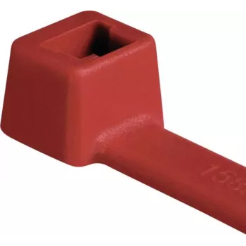 HellermannTyton T80R-N66-RD-C1 szabványos kábelkötöző, 210 mm x 4,6 mm, piros, 100 darab 116-08012