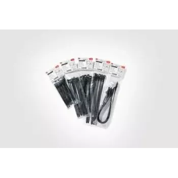HellermannTyton SOFTFIX újrafelhasználható kábelkötöző 180mm x 7mm fekete 16 darabos csomag (115-07190)