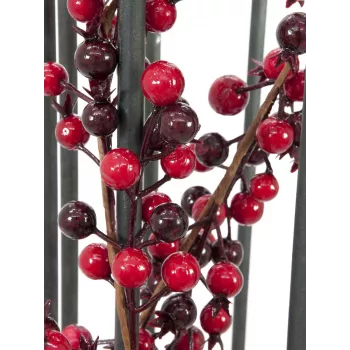 EUROPALMS mű vegyes bogyós füzér, 180 cm, piros 83500501