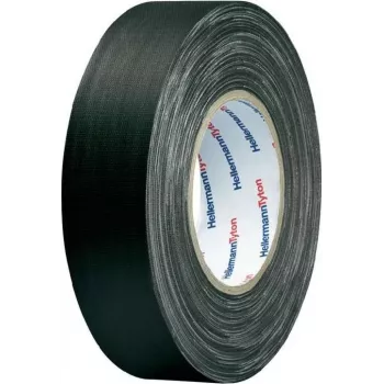 HellermannTyton HelaTape Tex szövet ragasztószalag 19 mm x 10 m fekete pamut-poliészter 712-00204