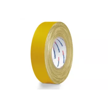 Hellermann Tyton HTAPE-TEX-19x50 sárga textilszalag 19 mm x 50 m 712-00502