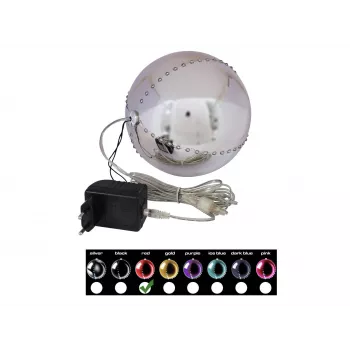 EUROPALMS LED hógömb 15 cm, piros 83501243