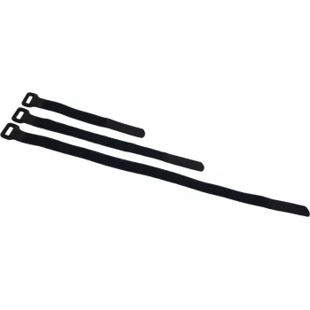 ACCESSORY BS-1 tépőzáras kábelkötöző 25x300 mm fekete 10-es csomag 30006031