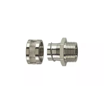 HellermannTyton SC40-FM-M40 nikkelezett sárgaréz csatlakozóhüvely M40 40 mm SC védőtömlőhöz