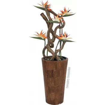 EUROPALMS mű madárvirág, narancssárga, 95 cm 82530559