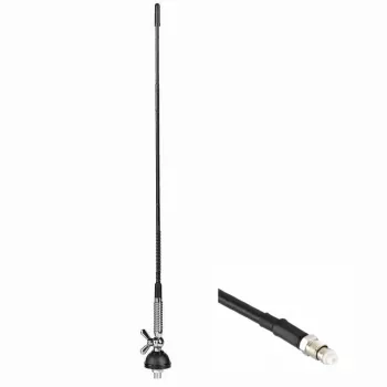 MIDLAND Albrecht CB-rádióantenna T-27 FME-vel, 60 cm, 26-28 MHz, 100 W PEP, 50 Ohm 67110.01