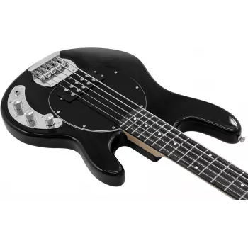 Dimavery MM-505 5-String Electric Bass Guitar, Black 26222096