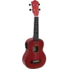 DIMAVERY UK-100 szoprán ukulele, Flamed Red 26255807