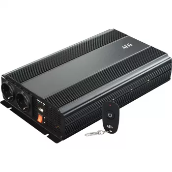 AEG inverter 1500 W 12 V DC-ről 230 V AC-re távirányítóval (10058)