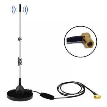 Midland Albrecht MAG31 DAB+ mágneses talpú antenna erősítővel, Band III, 3 m kábel, SMB-csatlakozó 62336