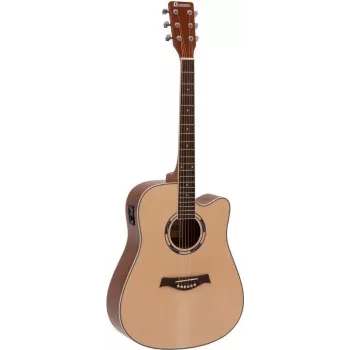 DIMAVERY JK-500 Acoustic Guitar, Cutaway, Natural 26231388