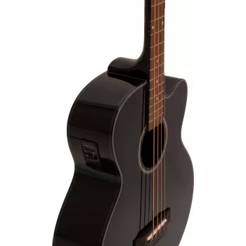 DIMAVERY AB-450 Acoustic Bass Guitar, Black 26224013