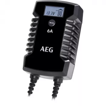 AEG LD6 10617 autóakkumulátor-töltő 6V/12V 3A/6A LCD-kijelzővel