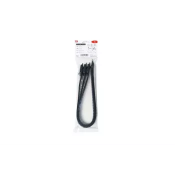 HellermannTyton SOFTFIX-XL újrafelhasználható kábelkötöző 580 mm x 28 mm fekete 3 darabos csomag 115-28590