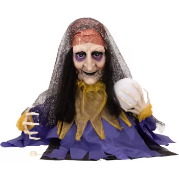 EUROPALMS Halloween animált jósnő figura, 50cm 83316113