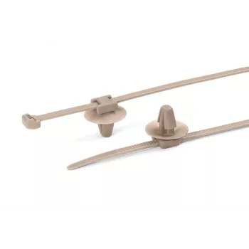 HellermannTyton 156-01091 PT2AP2SFT6.5-PEEK-BGE kábelkötegelő 145 mm 3,4 mm bézs (1 db)