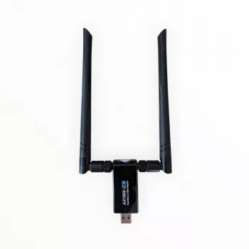 ALLNET Wireless AX 1800 Mbit USB 3.0 WLAN stick dongle ALL-WA1800AX-EXT külső antennákkal
