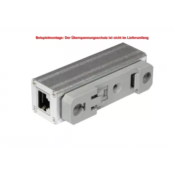 ALLNET Cat.6 Ethernet túlfeszültség-védelem DIN-sín kapcsokkal az ALL95100-hoz (ALL95100-DinRail-Clamp)