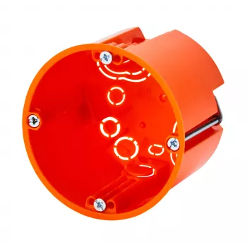 f-tronic HW üreges falú doboz E117, Ø 68 mm, mélység 61 mm, halogénmentes, narancssárga 7350165