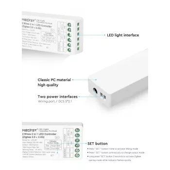 SYNERGY21 Synergy 21 Controller CCT 2 vezetékes Zigbee*Milight/Miboxer* (LC2-ZR)