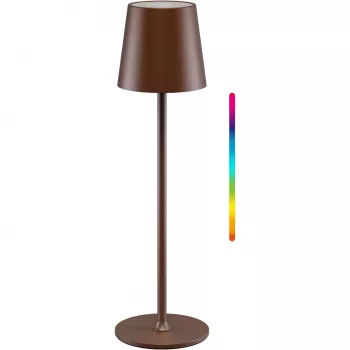 Wentronic Goobay vezeték nélküli LED asztali lámpa, M méret, 38 cm, RGBW, réz színű (76570)