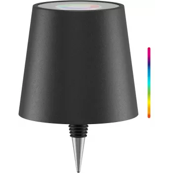 Wentronic Goobay vezeték nélküli LED üvegvilágítás, RGBW, fekete (76571)
